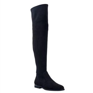 NEW Marc Fisher Jet 2 Over the Knee Black Faux Suede Boots 8.5 Medium Wide Calf